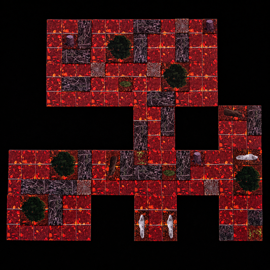 Platzsparende Battlemap Wald – Spinnenwald Karte ohne Figuren  Pen and Paper Zubehör