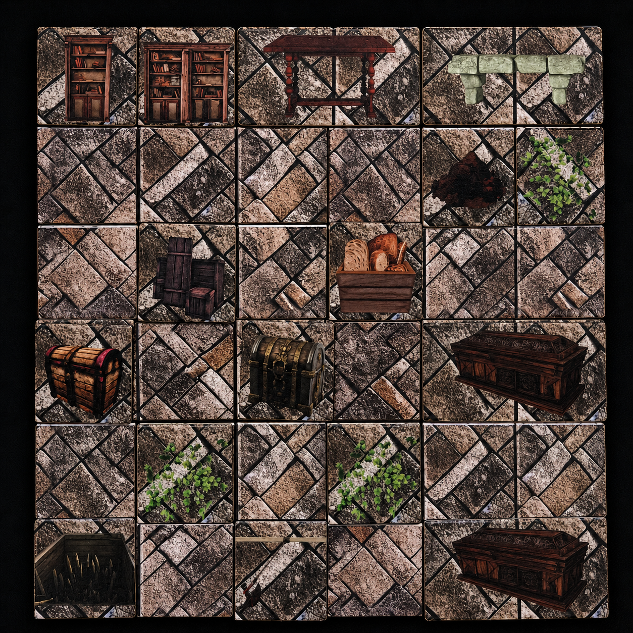RPG Gelände Höhlen Set – Dungeon Aufbau mit Miniaturen für Dungeons and Dragons Spielleiter