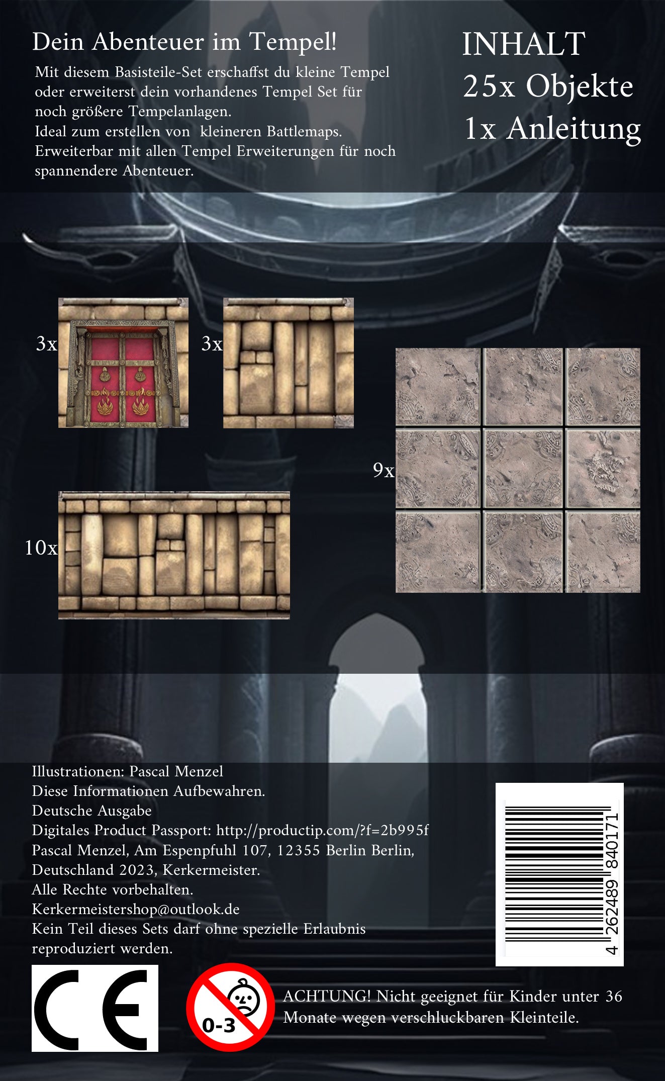 Fantasy Rollenspiel Gelände Tempel – Dungeon Aufbau mit Miniaturen für DSA und Pathfinder