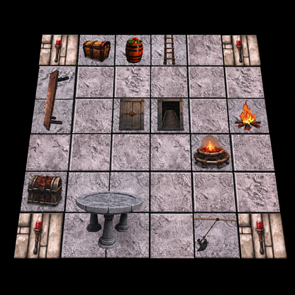 Kerkermeister Tempel Set Verpackung – kompaktes platzsparend verstaubares Dungeon Zubehör