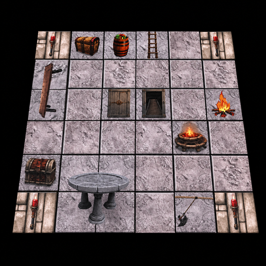 Kerkermeister Tempel Set Verpackung – kompaktes platzsparend verstaubares Dungeon Zubehör