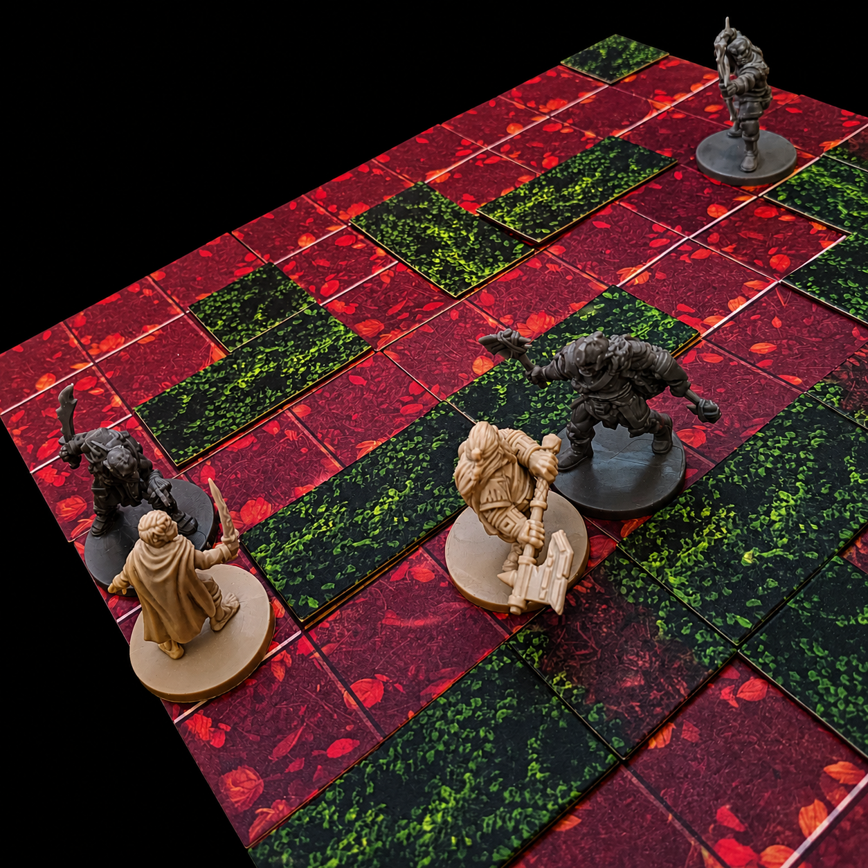 RPG Gelände Wald Set – Wald Kampfkarte mit Miniaturen für Dungeons and Dragons Spielleiter