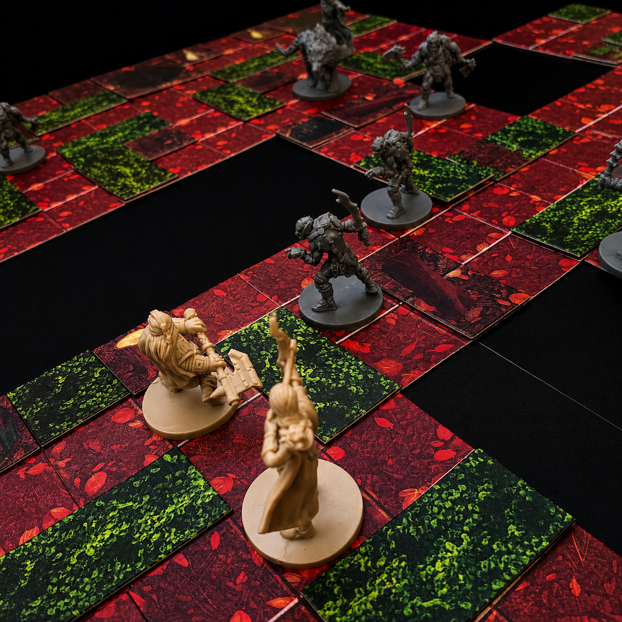 Modulares Fantasy Wald Set – Nahaufnahme Wald Kampf kompatibel mit Dungeons and Dragons