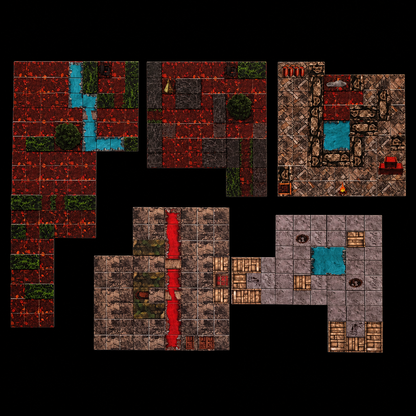 Platzsparende Battlemap Wald – große Battlemap Aufbau Pen and Paper Zubehör
Fantasy Rollenspiel Gelände Wald –  für DSA und Pathfinder