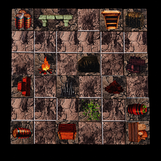Dungeon Master Zubehör Krypta – Krypta Erweiterungsset Aufbau mit einzelteile magnetisches Fantasy Geländeset