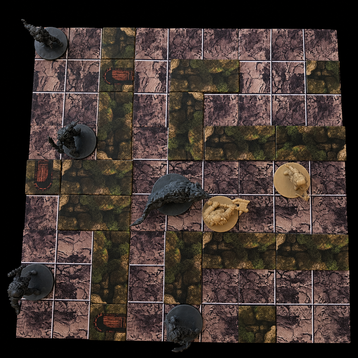 Dungeon Master Geschenk Krypta Set – Krypta Mini Battlemap magnetische Geländeteile