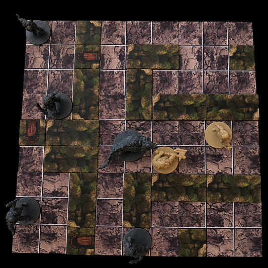 Dungeon Master Geschenk Krypta Set – Krypta Mini Battlemap magnetische Geländeteile