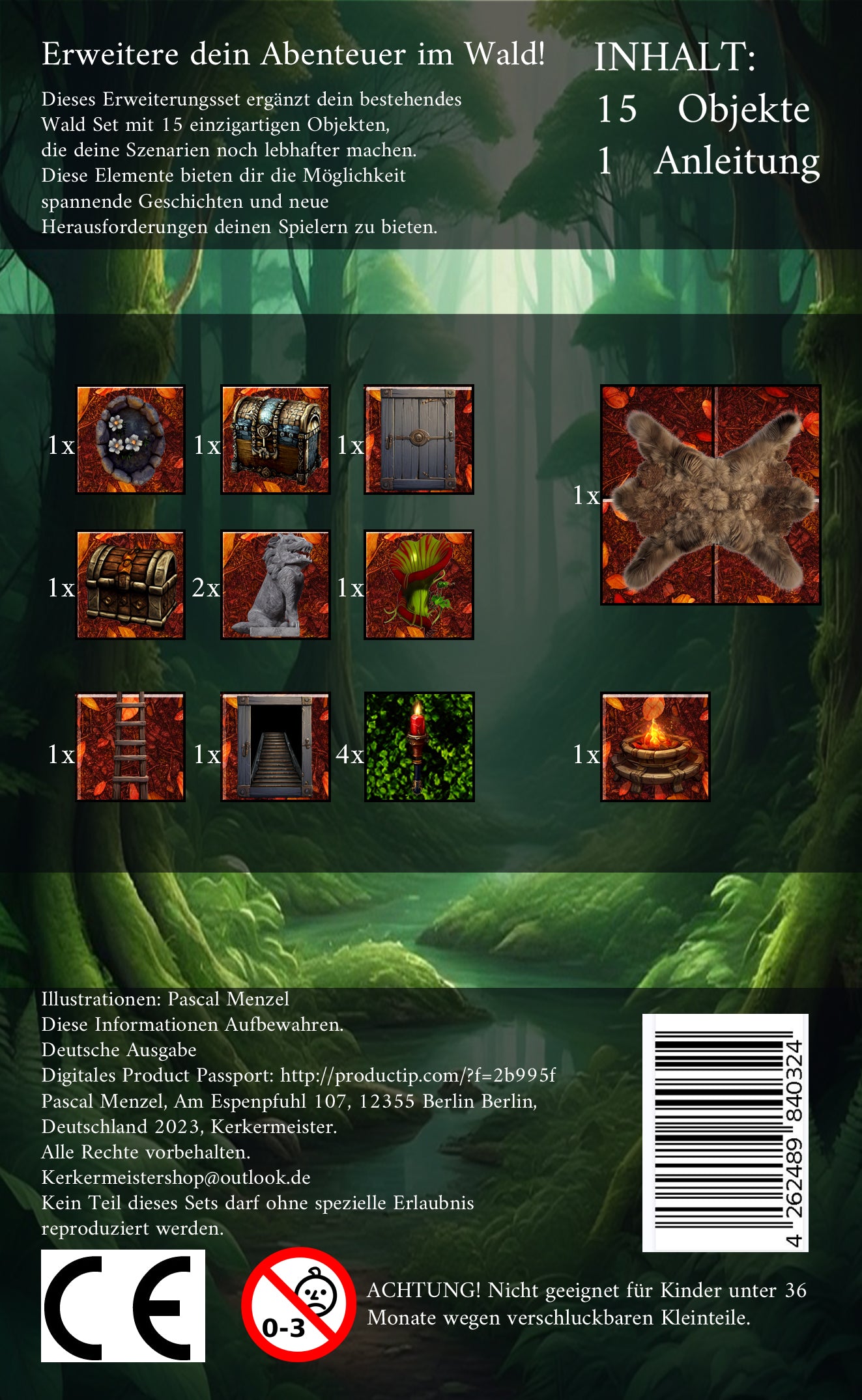 Tabletop Wald Battlemap – Übersicht Teile  schnell aufgebaut für Spielleiter