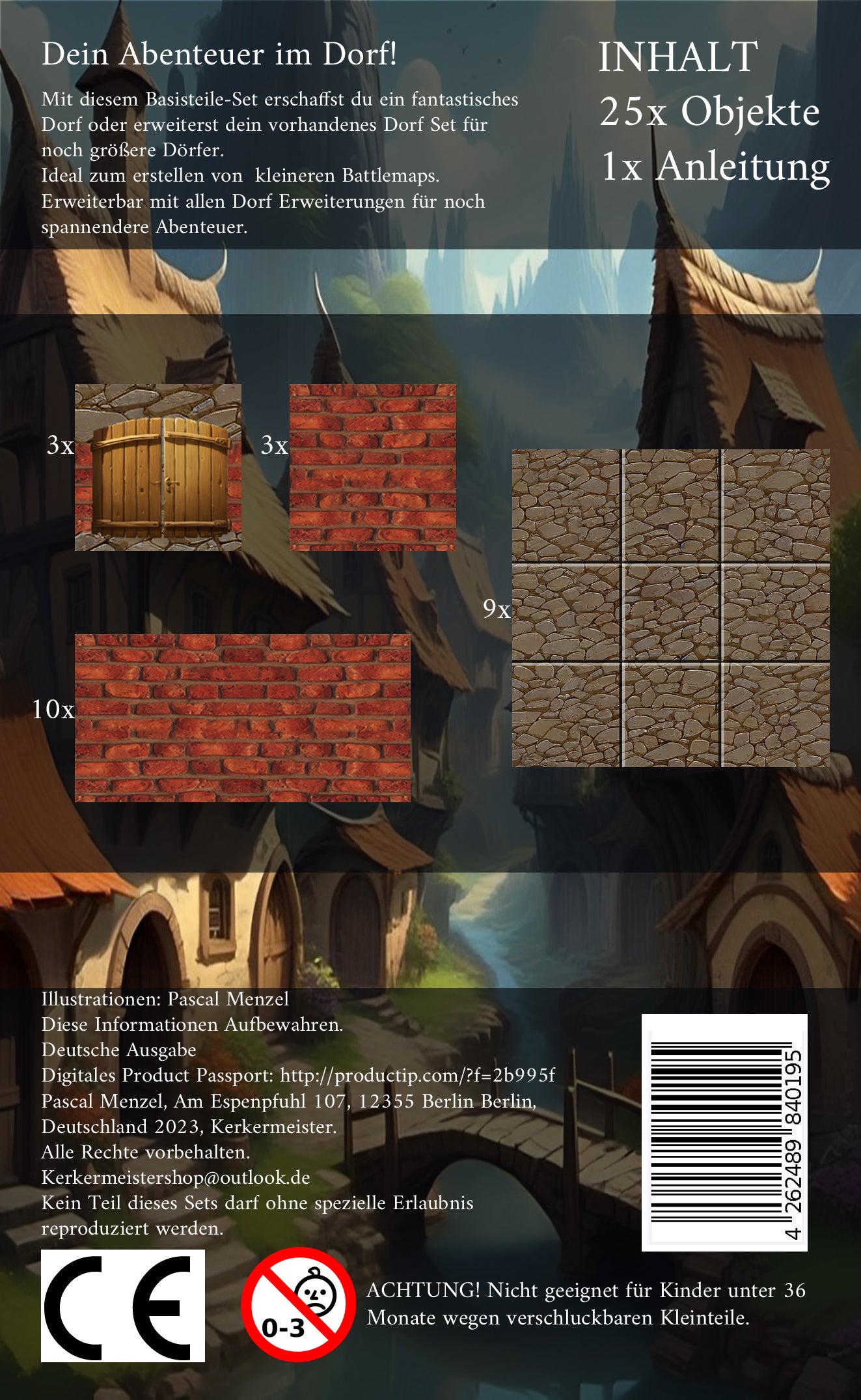 Fantasy Rollenspiel Gelände Dorf – Dungeon Aufbau mit Miniaturen für DSA und Pathfinder