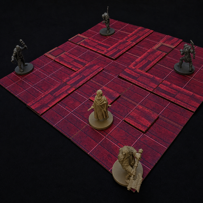 Modulares Fantasy Taverne Set – Dungeon Aufbau mit Figuren kompatibel mit Dungeons and Dragons