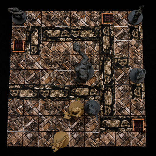 Platzsparende Battlemap Höhle – Verpackung des Kerkermeister Höhlen Sets