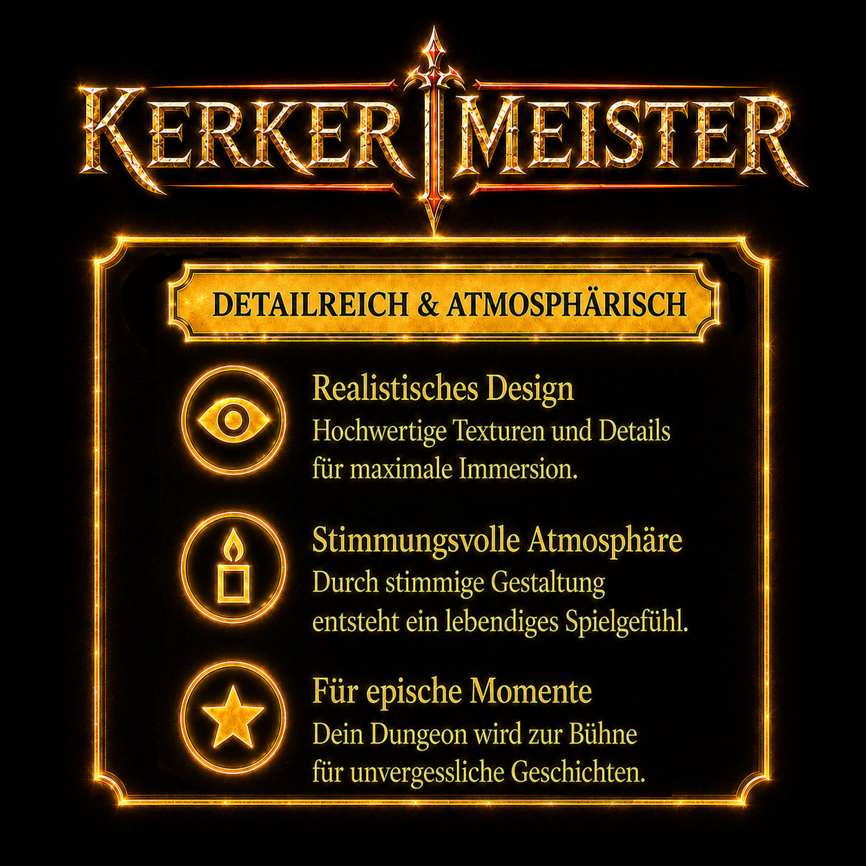 Infografik Erweiterungen – Kerkermeister Sets untereinander kombinierbar für größere Dungeons