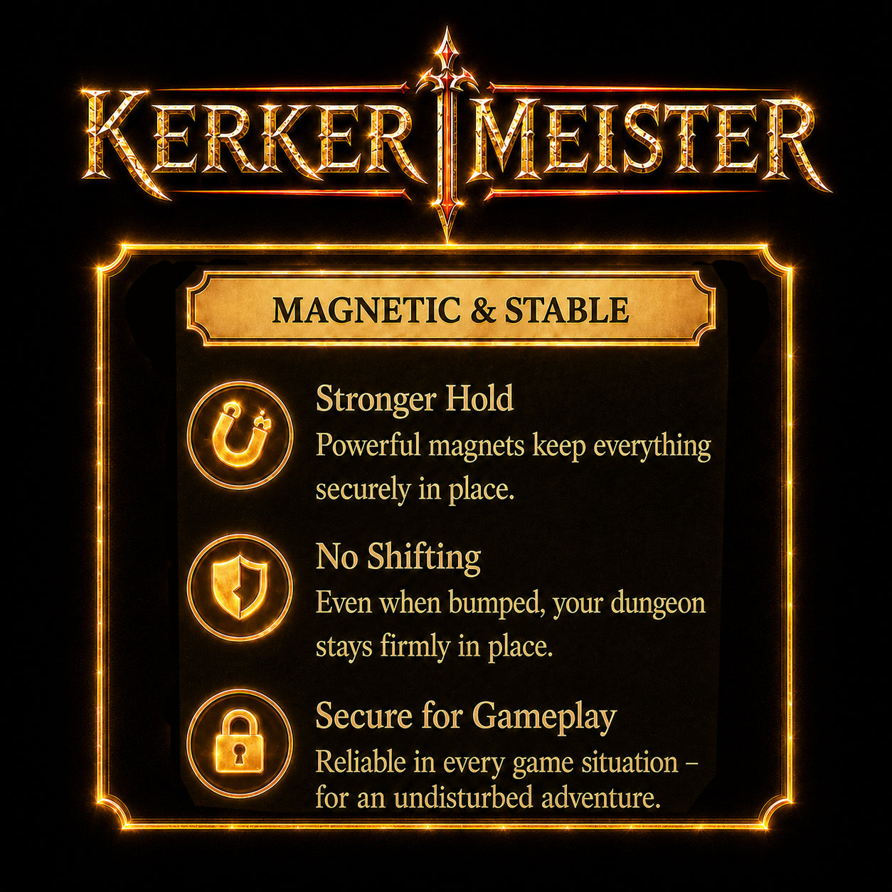 Infographic comparison – Kerkermeister modular dungeon vs classic battlemap for tabletop RPG