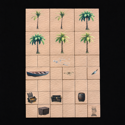 Platzsparende Battlemap Strand – Verpackung des Kerkermeister Strand Mini Starters
