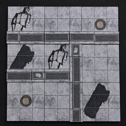 Kerkermeister Verlassene Straßen Set – modulare Battlemap mit aufgebautem Ruinengelände