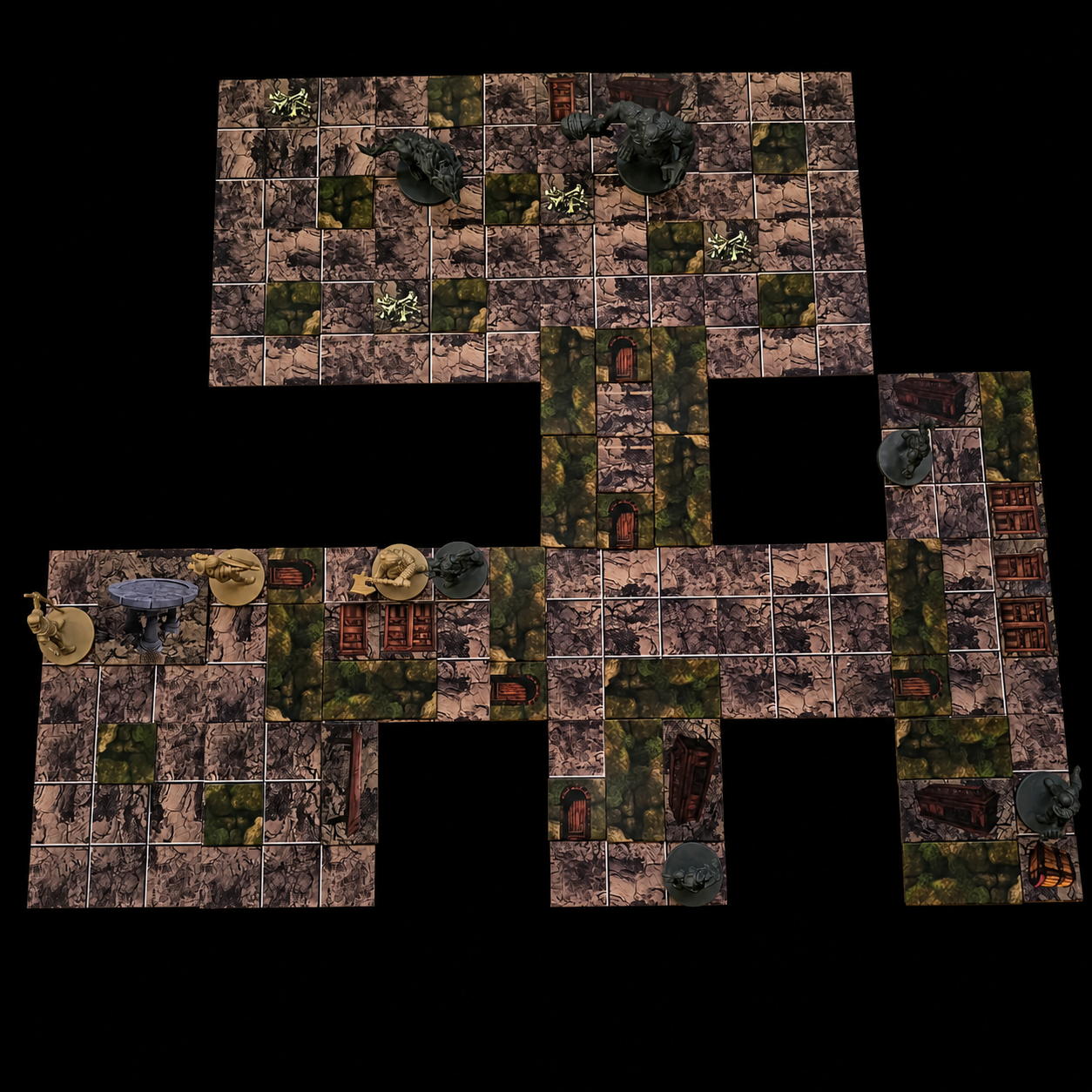 Kerkermeister Krypta Set – modulare Battlemap für Dungeon Master Krypta starterset mit miniaturen