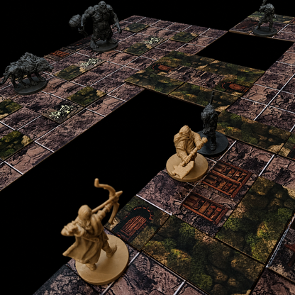 Modulares Fantasy Krypta Set – krypta kampf battlemap  kompatibel mit Dungeons and Dragons