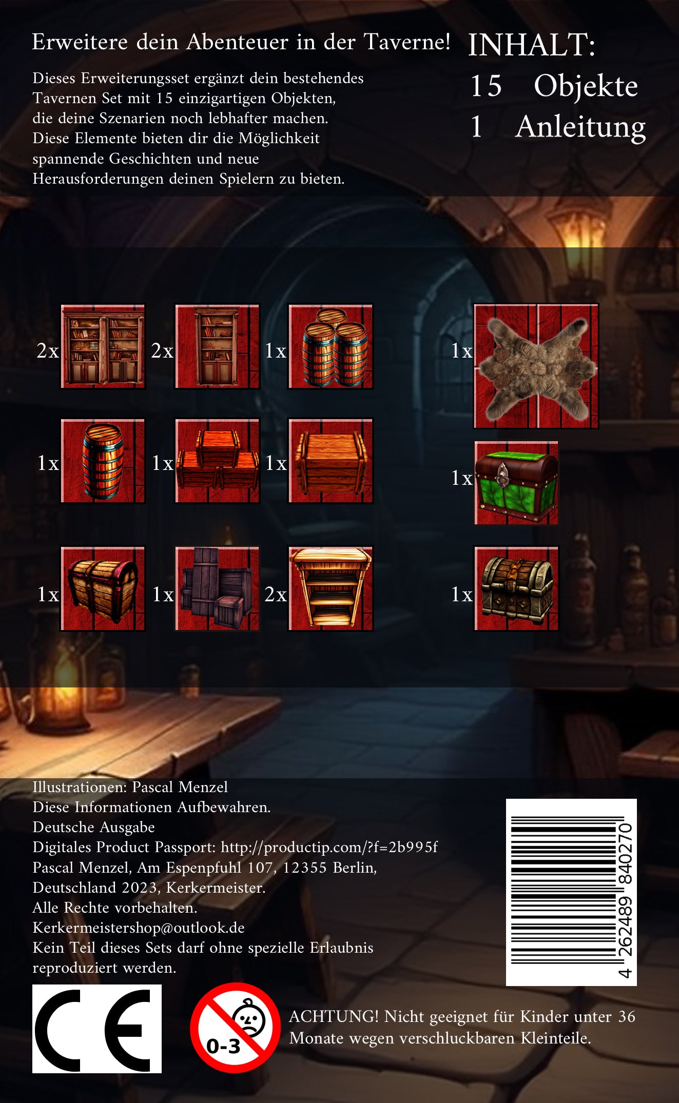 Pen and Paper Taverne Battlemap – Geschenk für Dungeon Master Verpackung Kerkermeister